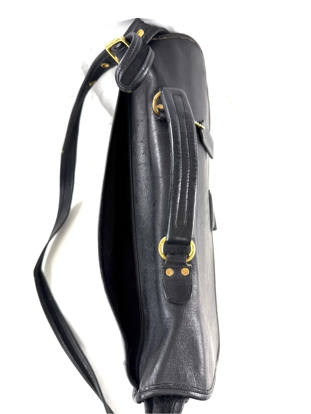 Vintage Coach 5180 Metropolitan Black Leather Messenger Bag US #devilwearsprada2